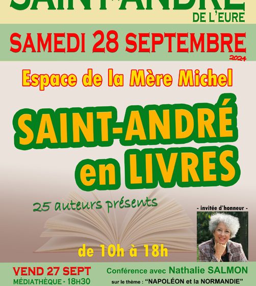 Saint André en livres Du 27 au 28 sept 2024