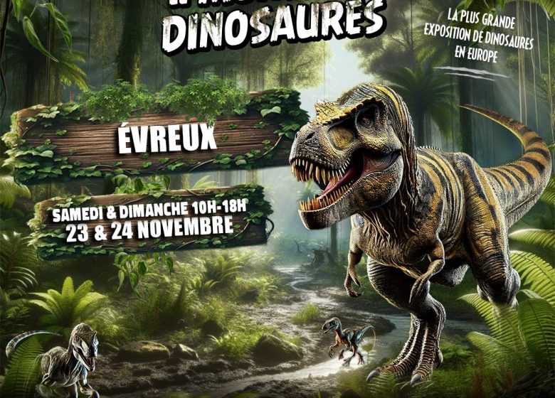 Le Monde des Dinosaures Au Manège De Tilly Du 23 au 24 nov 2024