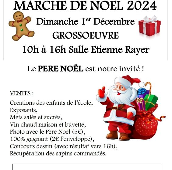 Marché De Noël de Grossoeuvre Le 1 déc 2024