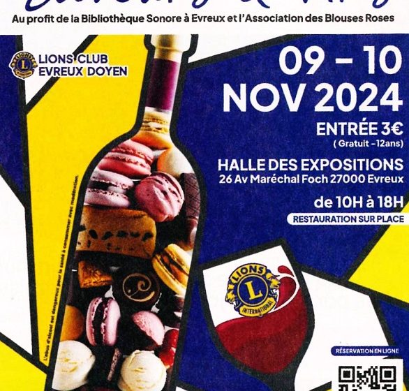 13ème salon Saveurs & Vins à Evreux Du 9 au 10 nov 2024